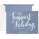 Happiest of Holidays to You Flat Shimmer Holiday Cards Image 4 of 8